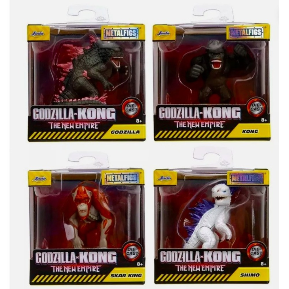 Godzilla X Kong The New Empire Kong Godzilla Skar King & Shimo Complete Set Of 4